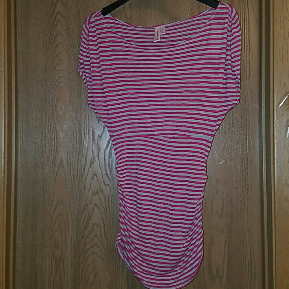 Sweet pea striped tunic top